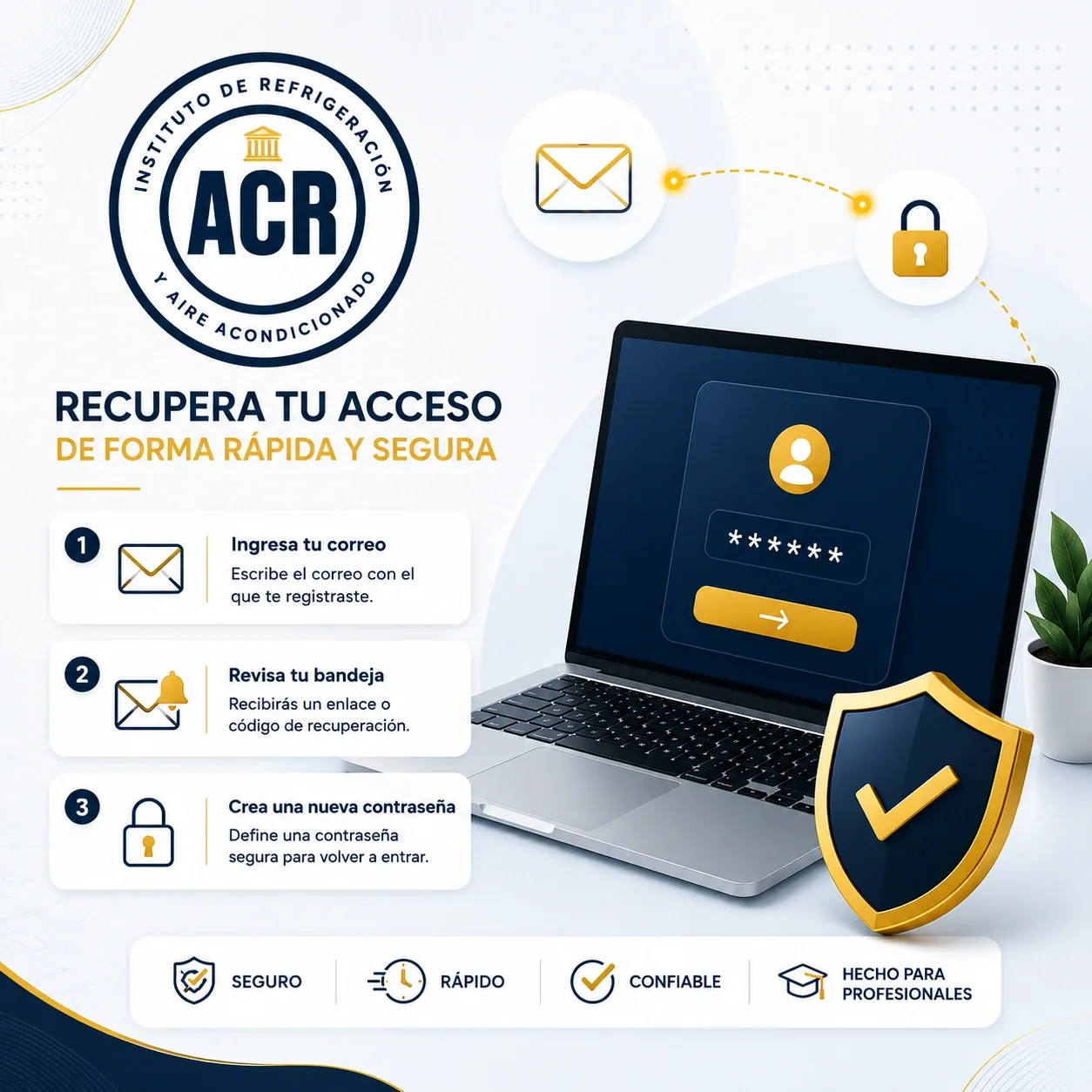 Recupera tu acceso de forma rápida y segura